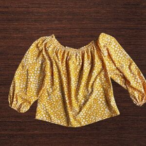 Yellow Floral Women's Top